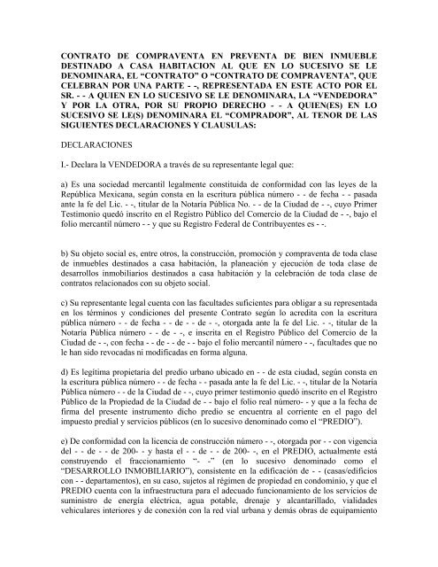Contrato de compraventa de terreno para imprimir
