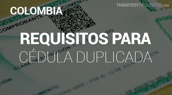 Duplicado de cedula por internet